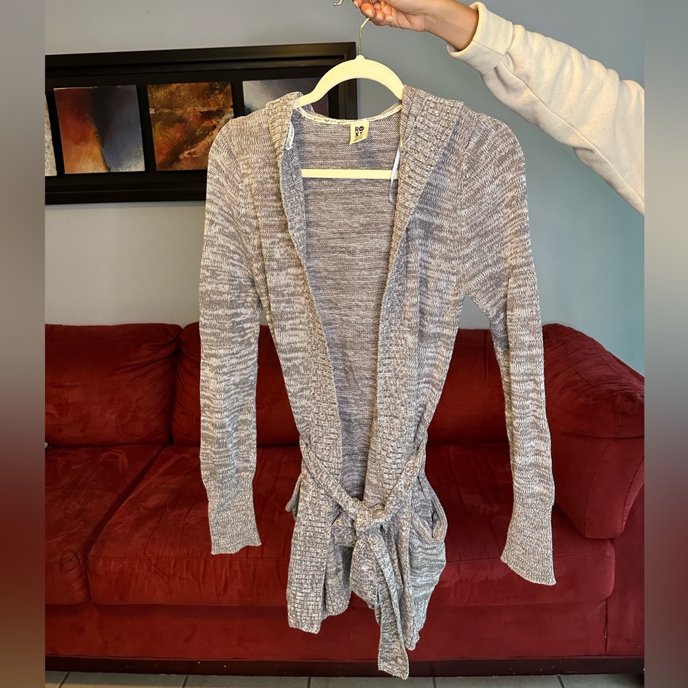 Roxy knitted wrap around hoodie